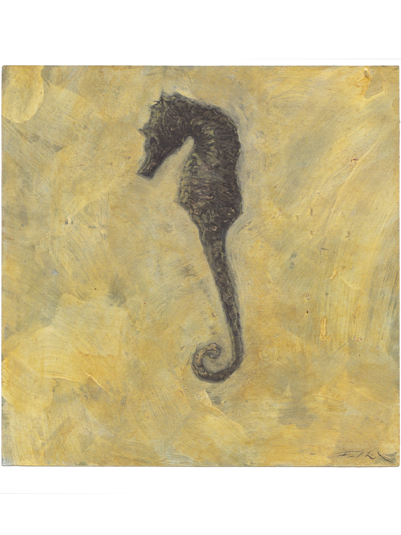 Original mixed media tegning / 15 x 15 cm