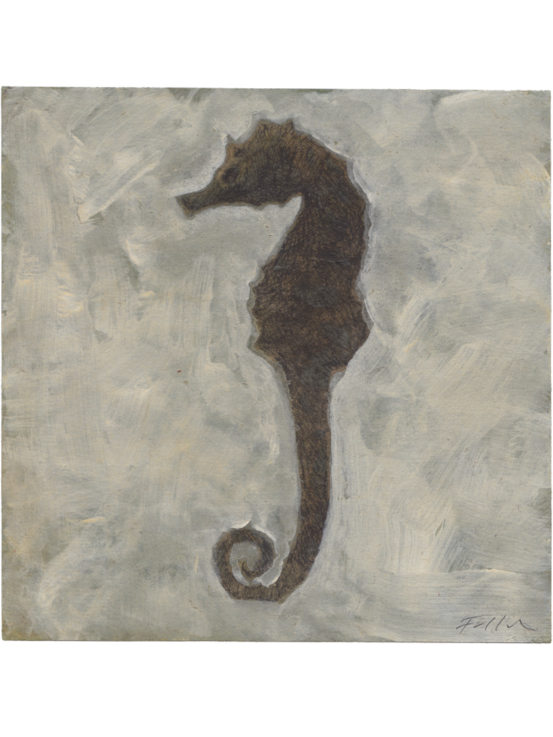 Original mixed media tegning / 15 x 15 cm