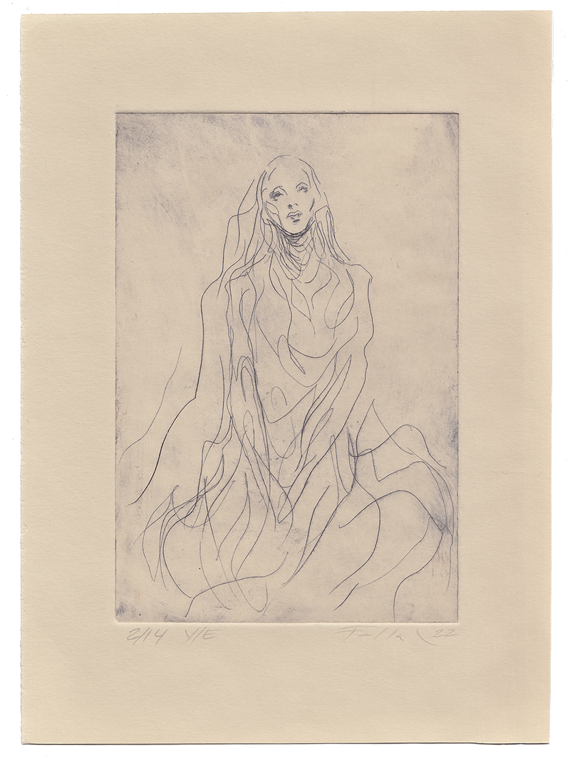 Koldnålsradering / 18,5 x 25 cm