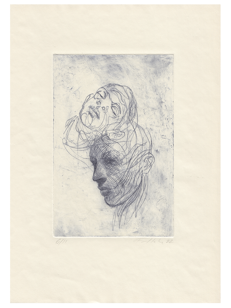 Koldnålsradering / 19,5 x 29,5 cm