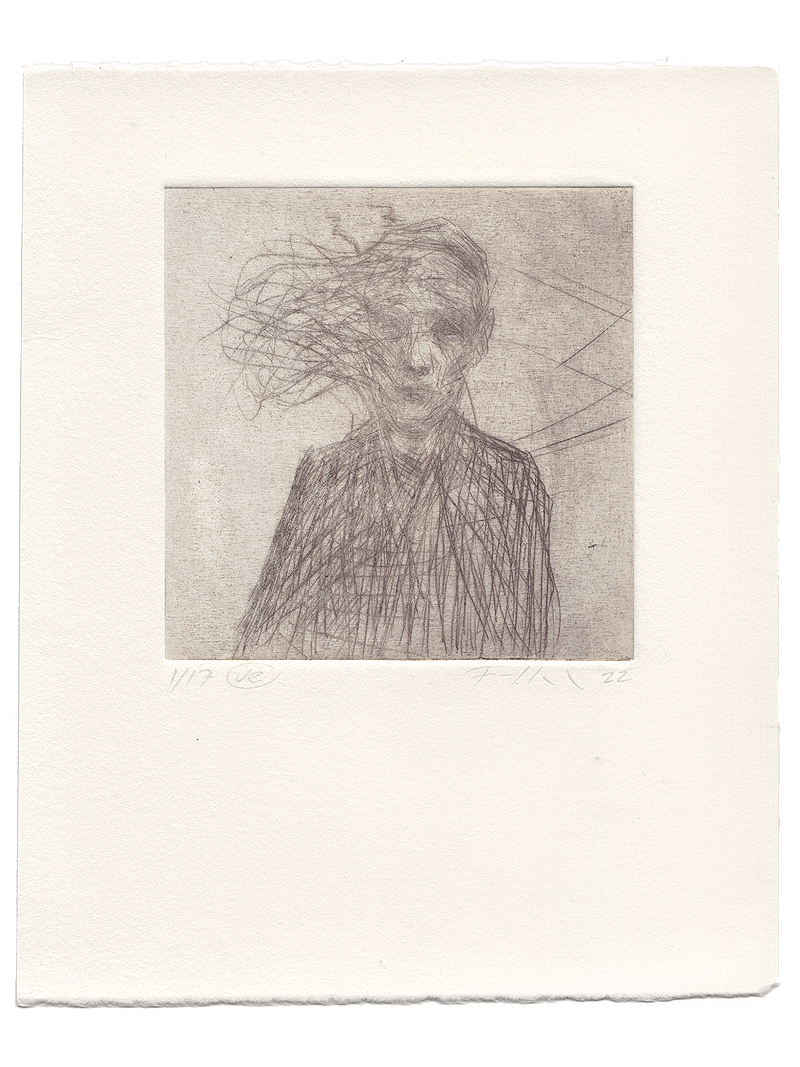 Koldnålsradering / 16 x 19,5 cm