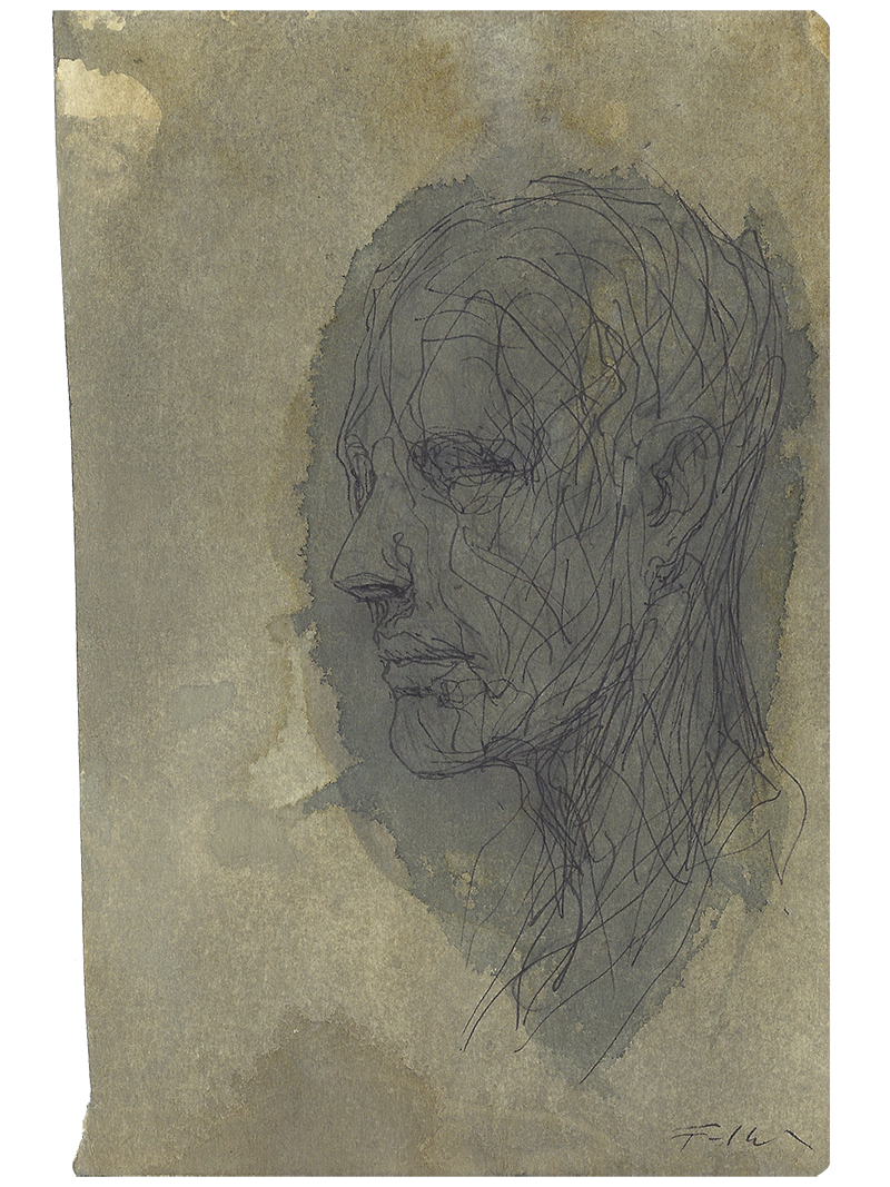 Original blæktegning / 13,5 x 20,7 cm