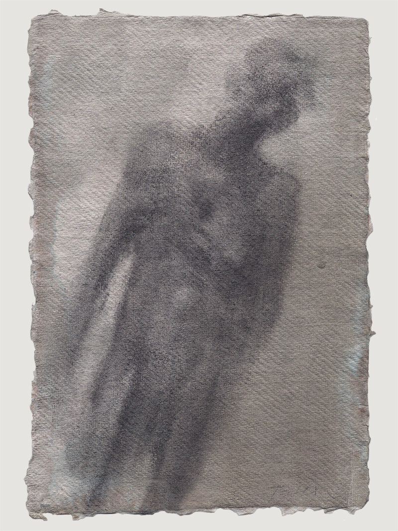 Original charcoal Drawing / 15 x 22 cm