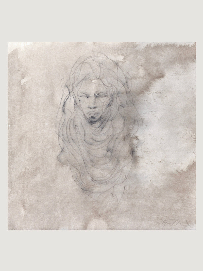 Original Blæktegning / 15 x 15 cm