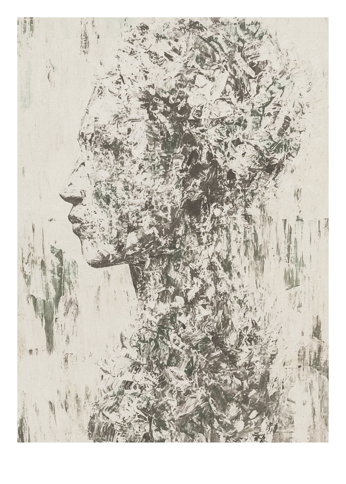 Floral Woman / 50 x 70 cm