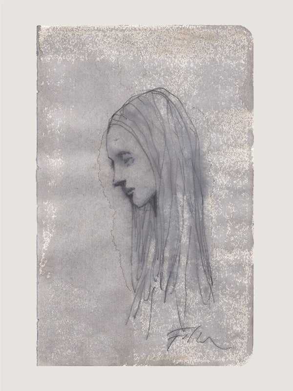 Original Blæktegning / 9 x 14 cm